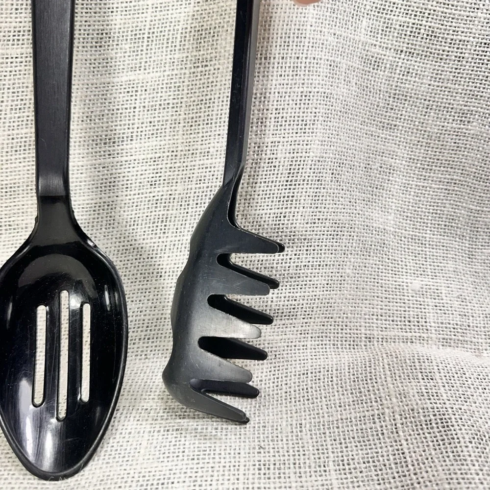 Tailor Made Products Black Nylon Slotted Spoon & Pasta Server USA Elroy WI‎